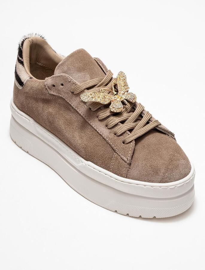Forever & Always Anda Leren Gesp Sneakers Dames