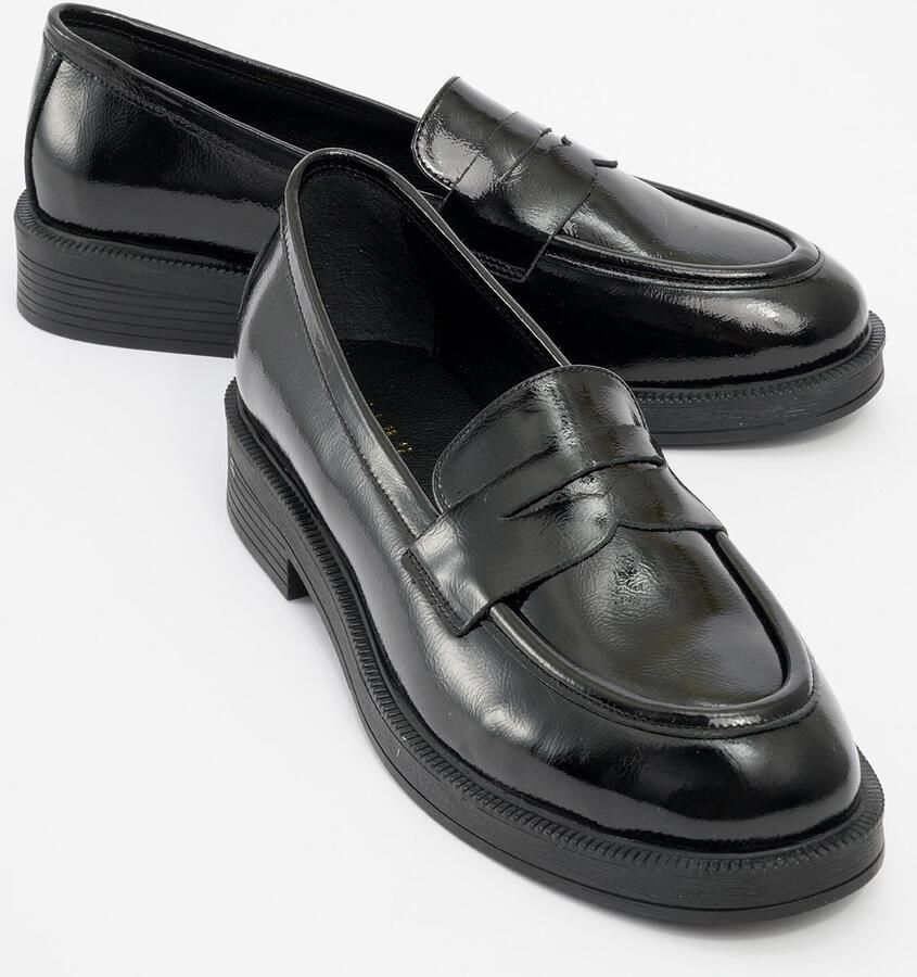 Forever & Always Bree Platform Penny Leren Loafer Dames