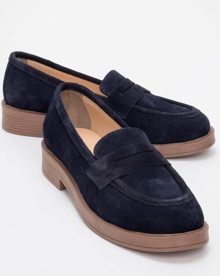 Forever & Always Bree Platform Penny Leren Loafer Dames
