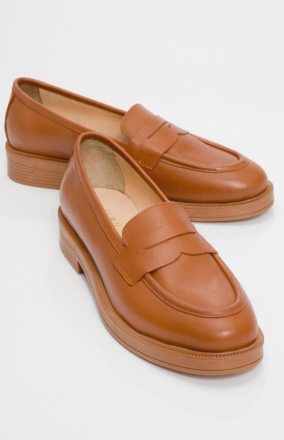 Forever & Always Bree Platform Penny Leren Loafer