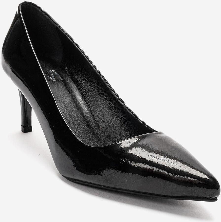 Forever & Always Clyde Leren Stiletto Spitse Neus Pump
