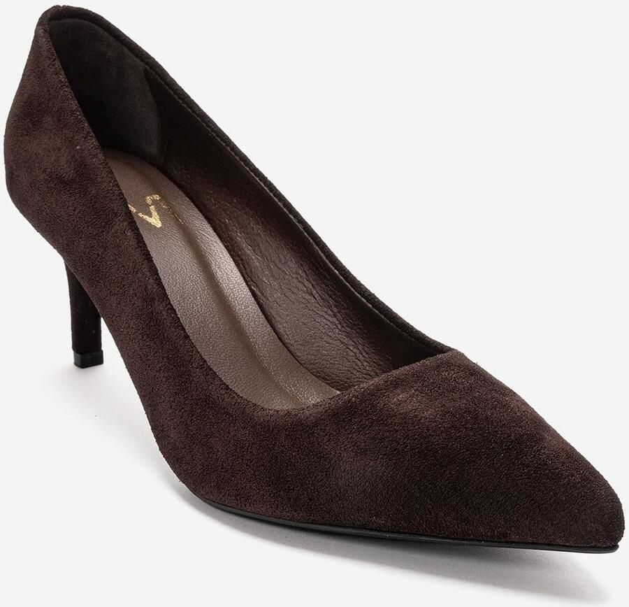 Forever & Always Clyde Leren Stiletto Spitse Neus Pump