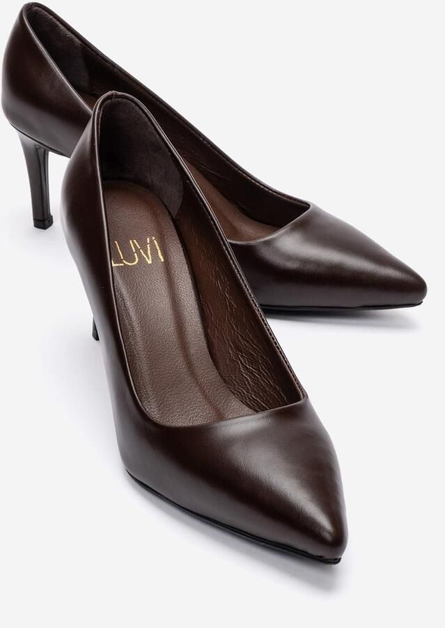 Forever & Always Clyde Leren Stiletto Spitse Neus Pump