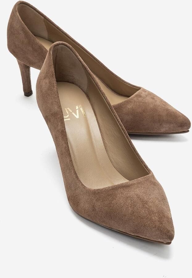 Forever & Always Clyde Leren Stiletto Spitse Neus Pump
