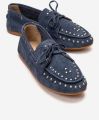 Forever & Always Cuesta Leren Veterschoen Loafer - Indigoblauw