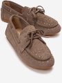 Forever & Always Cuesta Leren Veterschoen Loafer - Taupe