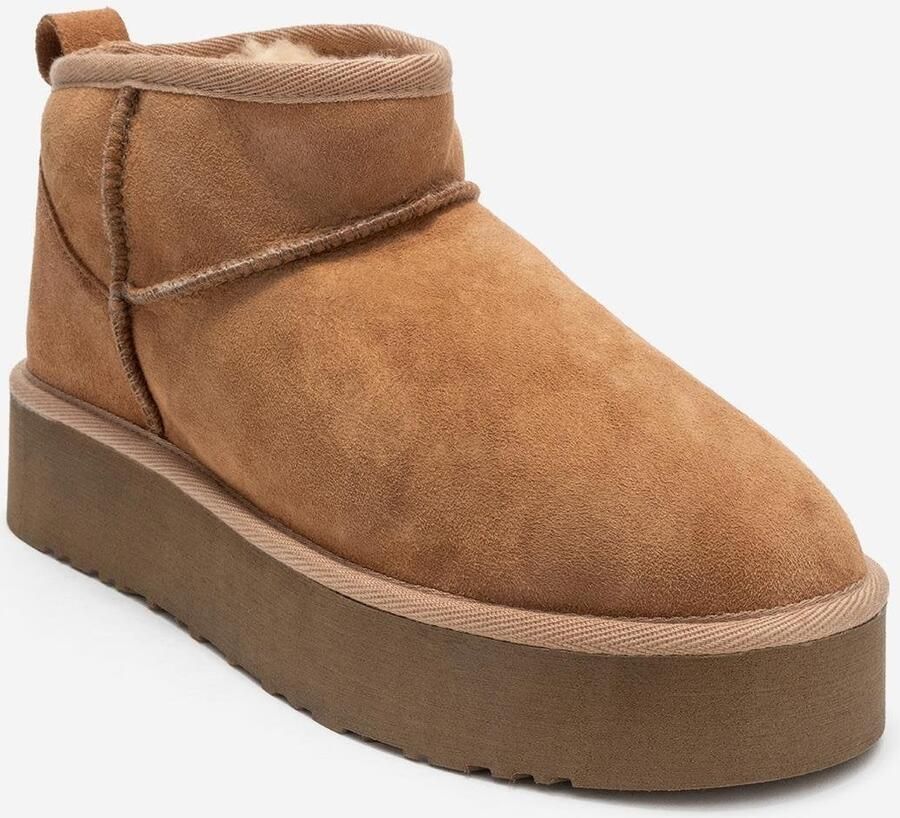 Forever & Always Havana Leren Platform Enkellaars
