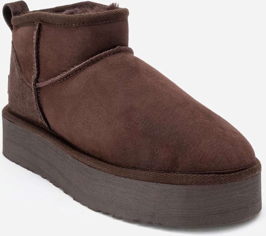 Forever & Always Havana Leren Platform Enkellaars