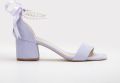 Forever & Always Illy Laag Block Hak Sandalen with Pearls - Lila