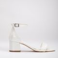 Forever & Always Iva Laag Block Hak Sandalen - Ivoor