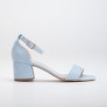 Forever & Always Iva Laag Block Hak Sandalen - Blauw
