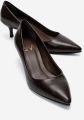 Forever & Always Jalen Leren Stiletto Pump - Bruin