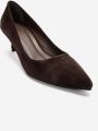Forever & Always Jalen Leren Stiletto Pump - Bruin