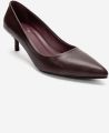 Forever & Always Jalen Leren Stiletto Pump - Bordeauxrood
