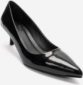 Forever & Always Jalen Leren Stiletto Pump - Zwart