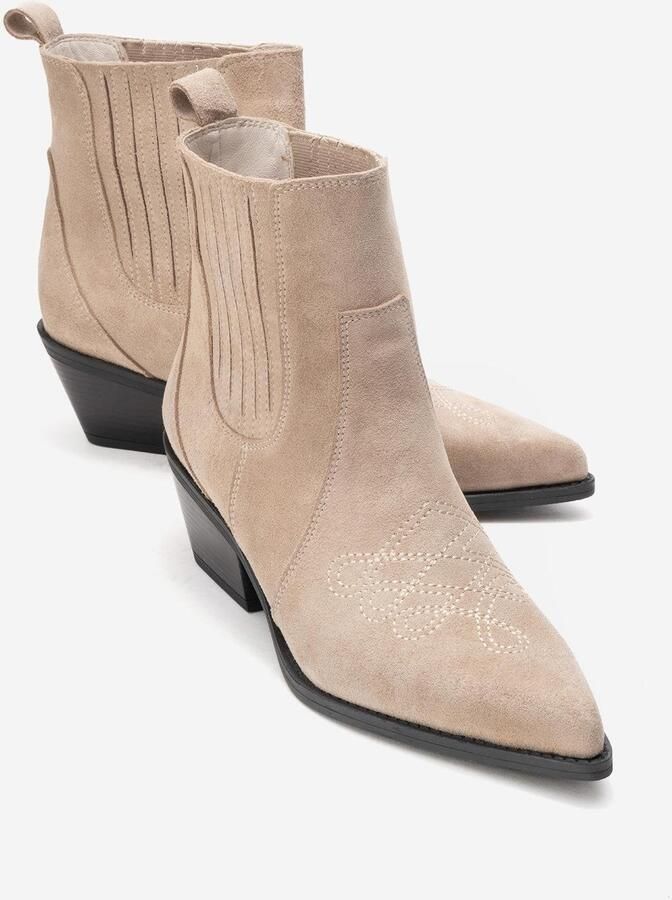 Forever & Always Julieta Leren Blokhak Western Boot (Dames)