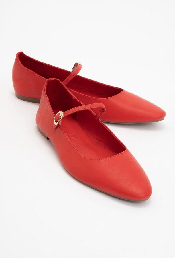 Forever & Always Lara Leren Mary Jane Platte Schoenen