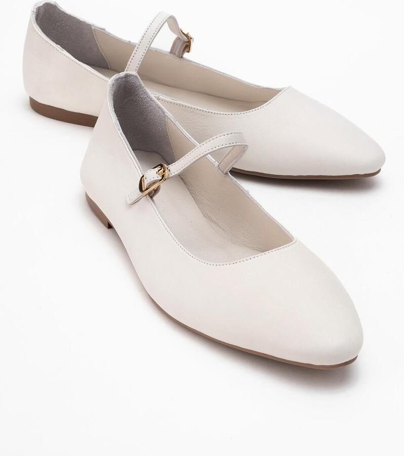 Forever & Always Lara Leren Mary Jane Platte Schoenen
