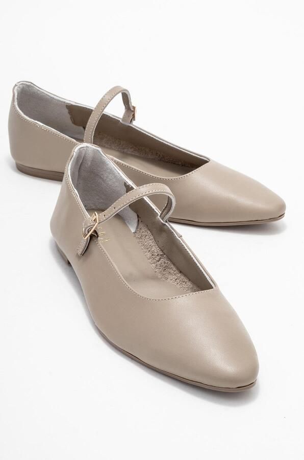 Forever & Always Lara Leren Mary Jane Platte Schoenen