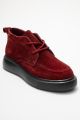 Forever & Always Lilya Leren Chukka Boot (Dames) - Bordeauxrood