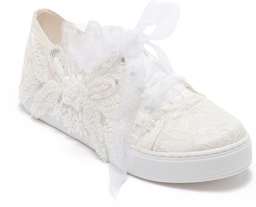 Forever & Always Lora Bruids Kant Sneaker