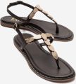 Forever & Always Marea Leer Plat Sandaal (Women) - Chocoladebruin