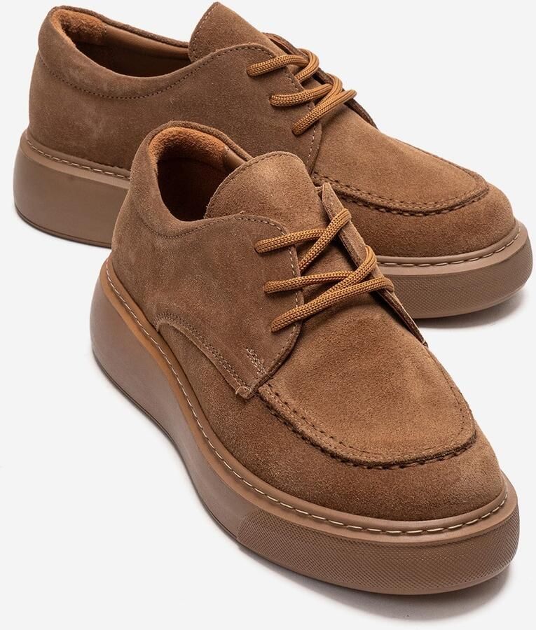 Forever & Always Mareon Leren Veterschoen Sneaker