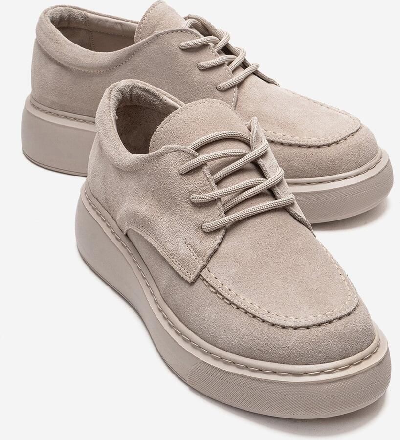 Forever & Always Mareon Leren Veterschoen Sneaker