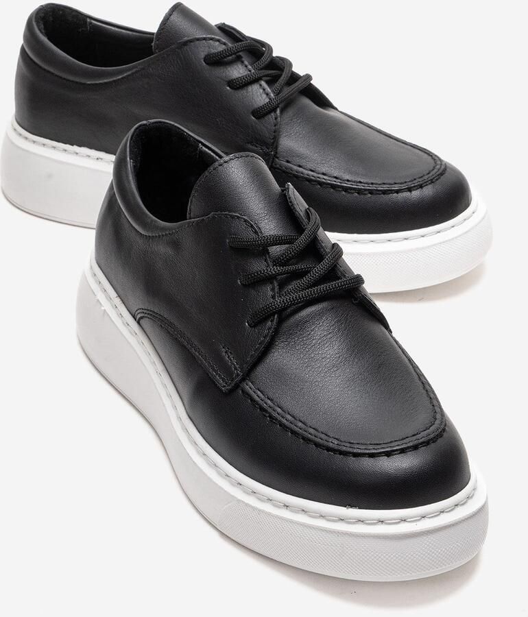 Forever & Always Mareon Leren Veterschoen Sneaker