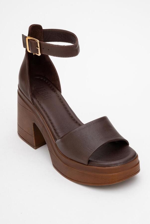 Forever & Always MARGOT Leer Platform Sandaal (Women)