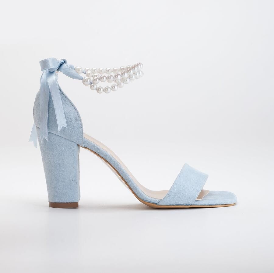 Forever & Always Melissa Block Hakken Sandalen with Pearls