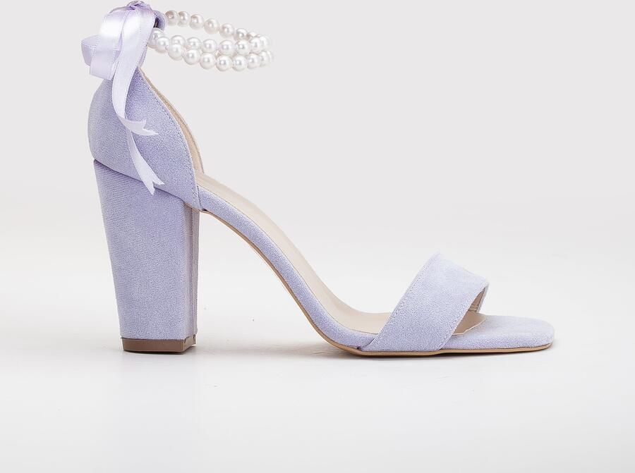 Forever & Always Melissa Block Hakken Sandalen with Pearls