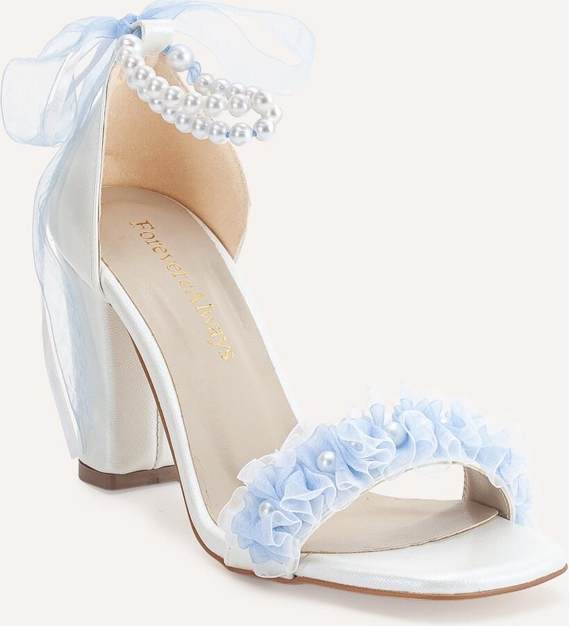 Forever & Always Michelle Lace Bridal Sandalen with Pearls (Women)