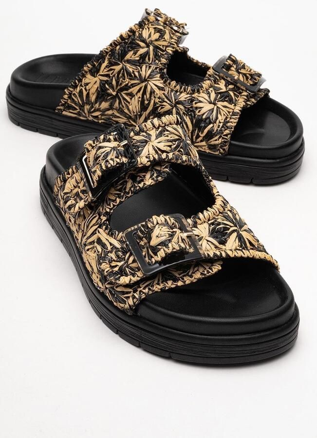 Forever & Always Milana Leer Double‑Strap Sandaal (Women)