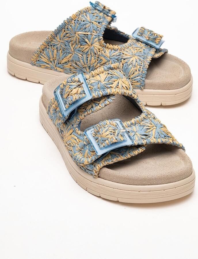 Forever & Always Milana Leer Double‑Strap Sandaal (Women)