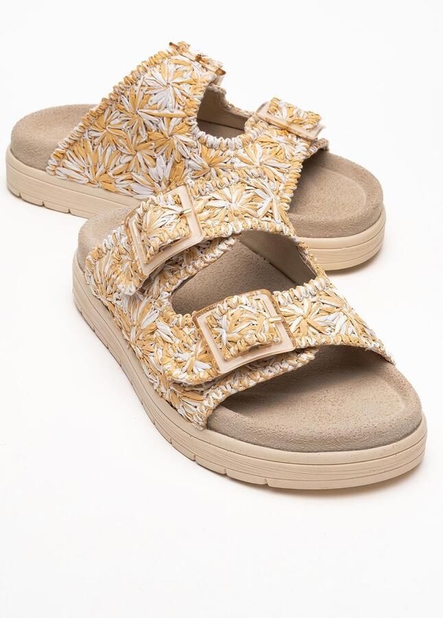 Forever & Always Milana Leer Double‑Strap Sandaal (Women)