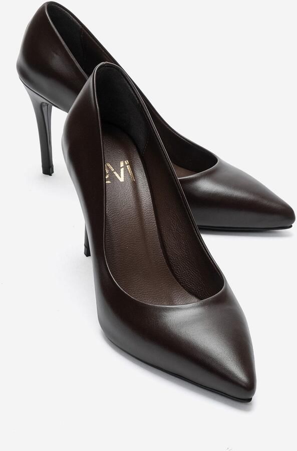 Forever & Always Moriel Leren Stiletto Pump