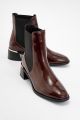Forever & Always Neiva Leren Chelsea Boot (Dames) - Bordeauxrood