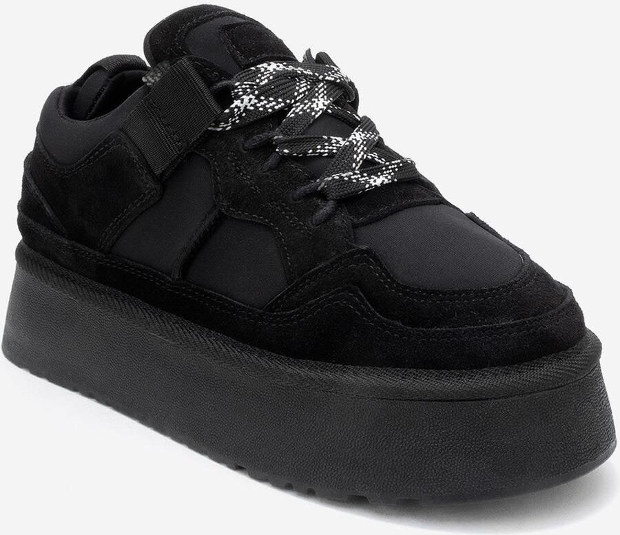 Forever & Always Riven Leren Platform Sneaker Dames