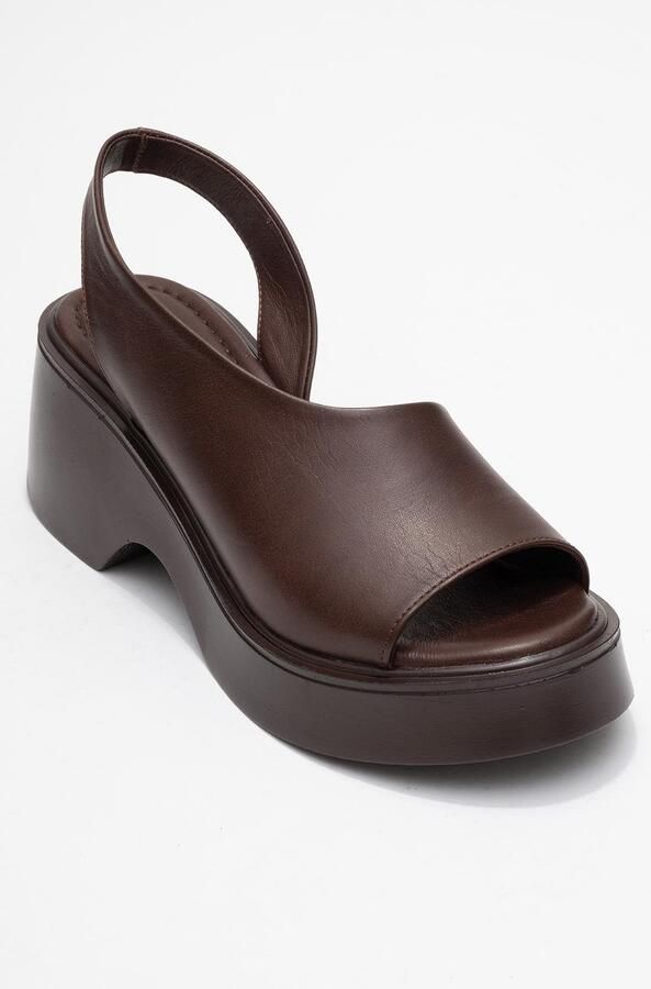 Forever & Always ROY Leren Wedge Sandaal (Dames)