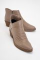 Forever & Always Rule Leren Grove Boot (Dames) - Beige