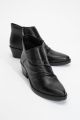 Forever & Always Rule Leren Grove Boot (Dames) - Zwart