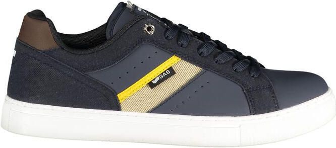 Gas Blauw Polyester Heren Sneakers