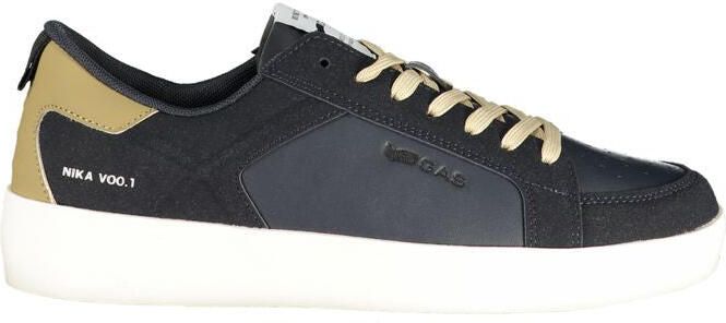 Gas Blauwe Polyurethaan Sneakers voor Mannen