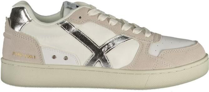 Gas Witte Polyurethaan Dames Sneaker