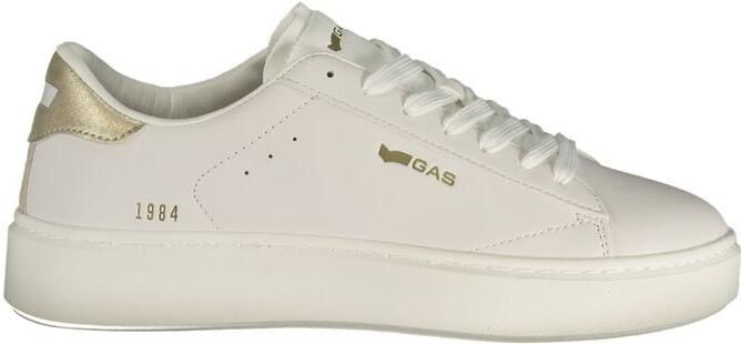 Gas Witte Polyurethaan Dames Sneakers