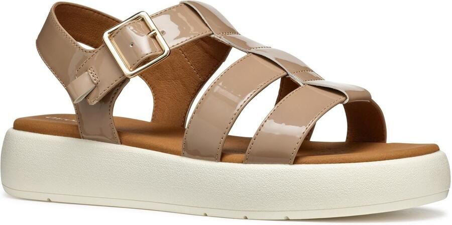 Geox D CAMALEI Synthetisch Polyurethaan Vrouwen Karamel Sandalen