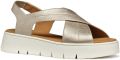 Geox D DANDRA 40 Synthetisch Polyurethaan Dames Licht Gouden Sandalen - Goud