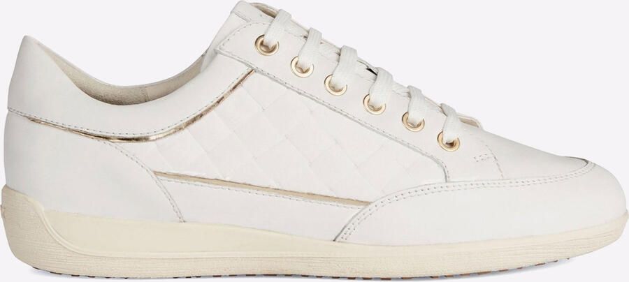 Geox D MYRIA Imitatieleer Dames Witte Sneakers