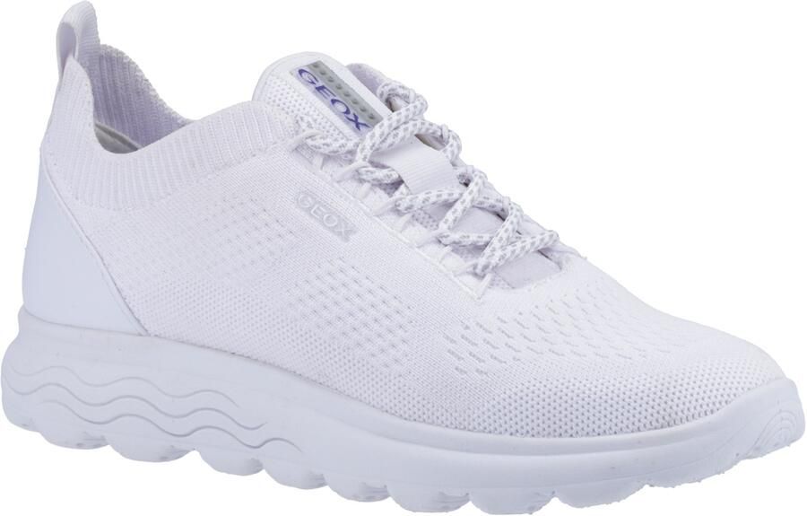 Geox D Spherica A Leren Witte Sneakers Voor Dames